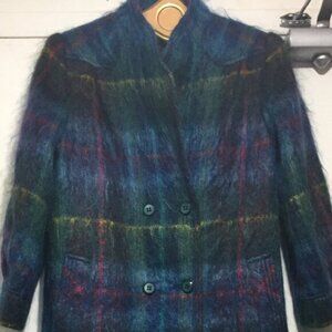 VINTAGE ROTH-STERN LTD FASHIONS BY SAM ROTH LONG MOHAIR BLEND COATS SIZE ML